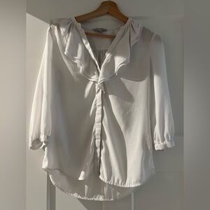 Elegant White Women's Blouse